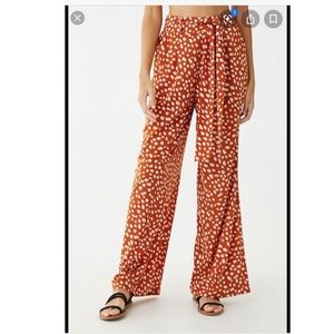 Forever 21 Cheetah Wide Leg Pants
